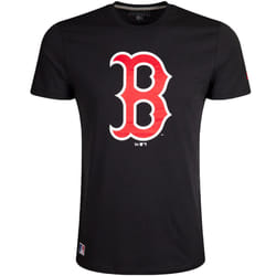 New Era Mens Boston Red Sox MLB Crew Neck Team Logo T-shirt Tee Top - Black - S, Black