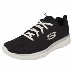 Ladies Skechers Casual Trainer Get Connected - Black, UK 7