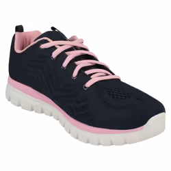 Ladies Skechers Casual Trainer Get Connected - Navy, UK 6