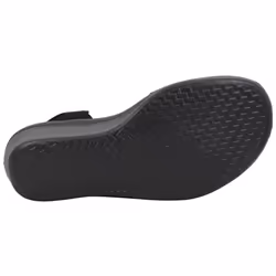Skechers womens Rumblers - Queen B Wedge Sandal  Black  8.5 US