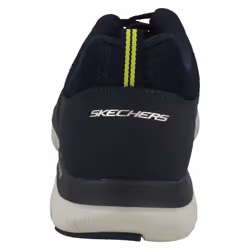) Mens Skechers Casual Trainers Lindman 52189 - UK 12, Navy/Lime (Blue