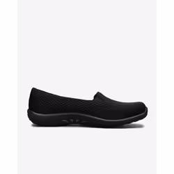 Skechers Women's Reggae Fest-Willows Loafer Flat  Black  7.5 Wide