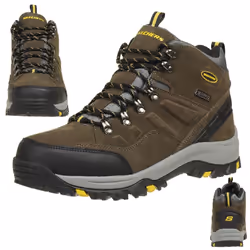 Skechers Men's Relment Pelmo Hiking Boot Khaki 8 Wide
