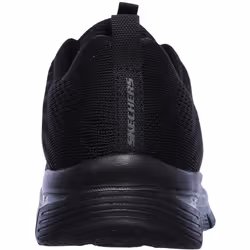 Skechers Get Connected Womens Ladies Wide Fit Running Shoes Trainers - Black Black, UK 6