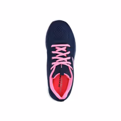 Skechers Graceful Get Connected Womens Ladies Wide Fit Running Shoes Trainers - Navy Hot Pink, UK 4