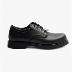 Skechers Work 77041EC/BLK RELAXED FIT: COTTONWOOD - ELKS SR Mens Leather Anti-Slip Shoes Black - UK 9