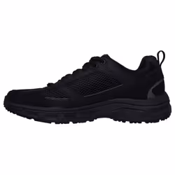 ) Skechers Oak Canyon Verketta Leather Men's Black Trainers - Black, 7 (Adults' - Additional view 4