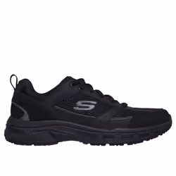 ) Skechers Oak Canyon Verketta Leather Men's Black Trainers - Black, 9 (Adults' - Additional view 5
