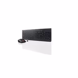 Lenovo 4X30M39468, Full-size (100%), Wireless, RF Wireless, QWERTY, Black, Mouse included