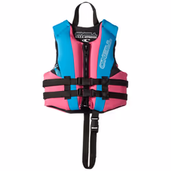 O'Neill Wetsuits Child Reactor USCG Life Vest Pet/Turquoise/Black 1SZ 30-50 lbs