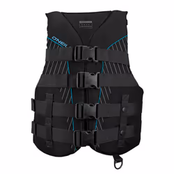 O'Neill Women's Superlite USCG Life Vest Black/Black/Black:Turquoise S