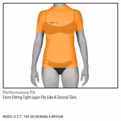 O'Neill Women's Basic Skins Upf 50+ Long Sleeve Rash Guard  Graphite  X-Small