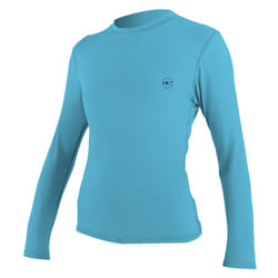 O'Neill Women's Basic 30+ Long Sleeve Sun Shirt Turquoise M