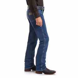 Wrangler Men's Cowboy Cut Active Flex Original Fit Jean  Stonewash  35