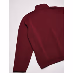 Wrangler Authentics Men's Long Sleeve Fleece Quarter-Zip  Zinfandel Heather  3X-Large