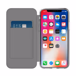 Incipio NGP Folio, Wallet case, Apple, iPhone X, 14.7 cm (5.8"), Black, Transparent