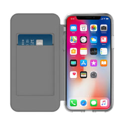 Incipio NGP Folio mobile phone case 14.7 cm (5.8") Wallet case Black, Transparent