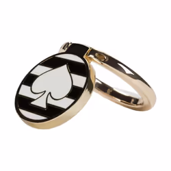 Kate Spade New York Universal Ring Stand - Black / White Stripes w/ Spade