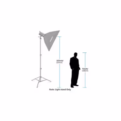 10226m Stainless Steel Light Stand Spring Cushioned Heavy Duty Photography Tripod Stand with 14 to 38 Universal Screw Adapter for Strobe LED Video