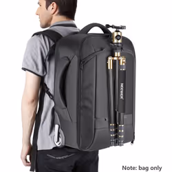 Neewer 2-in-1 Sliding Camera Backpack Suitcase Style Convertible with Double Handle  Shockproof with Removable Padded Compartments for SLR/D