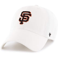 '47 MLB White Clean Up Adjustable Hat Cap  Adult One Size (San Francisco Giants White)