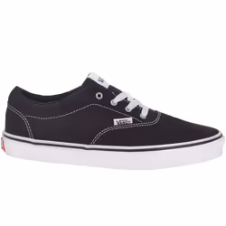 Vans Kids Juniors Doheny Canvas Low Top Casual Trainers Shoes - 1.5 UK, Black/White