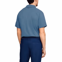 Under Armour Mens Threadborne SpringBack Polo Shirt - M, Bass Blue