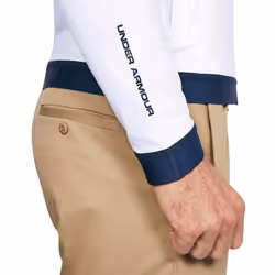 Under Armour Mens Playoff Golf Full Zip Golf Sweater Jumper - XL, White