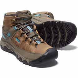 Keen Targhee III Mid Waterproof Walking Hiking Ankle Boots - Toasted Coconut Porcelain, UK 6.5