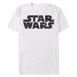 Star Wars Mens Simplest Logo Graphic Tee  White  XX-Large