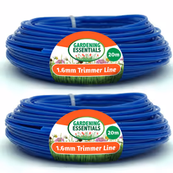 2x20M Garden Strimmer Trimmer Line Cord 1.6mm 2mm Nylon Wire Garden Grass