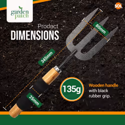 2pk Heavy Duty Garden Fork Set Hand Tools for Gardening Weeding Cultivator Kit