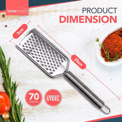 Hand Held Cheese Grater with Stainless Steel Handle Ginger Lemon Zester Slicer