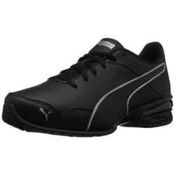 PUMA Men's SUPER LEVITATE Sneaker  Puma Black-Puma Aged Silver  12