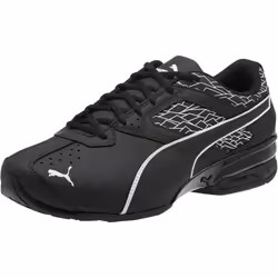 PUMA Men's Tazon 6 Wide Fracture FM Sneaker Puma Black-Puma Black 9