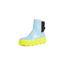 PUMA Womens Chelsea Combat Casual Boots Ankle - Blue - Size 5.5 B