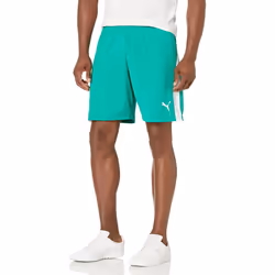 Puma Men's LIGA Shorts  Pepper Green/White  S