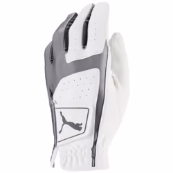 PUMA Golf Men's Flexlite Golf Glove Bright White-Quiet Shade Medium Left Hand