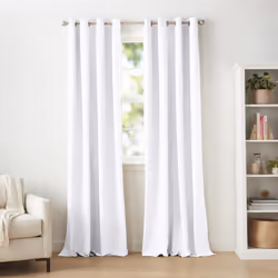 Amazon Basics Room Darkening Light Blocking Blackout Window Curtain with 2 Panels Grommets for Living Room and Bedroom 52 x ...