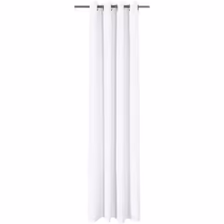Amazon Basics Room Darkening Light Blocking Blackout Window Curtain with 2 Panels Grommets  for Living Room and Bedroom  52 x 96 Inches  White - Set o