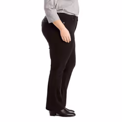 Levi's Women's Plus-size 414 Classic Straight Jeans Pants  -soft black  35 US 16 L