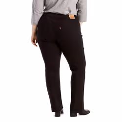 Levi's Women's Plus-size 414 Classic Straight Jeans Pants  -soft black  40 US 26 R