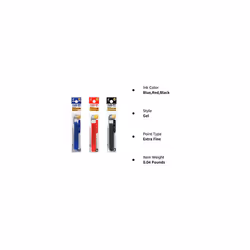 Pilot Gel Ink Refills for FriXion Ball 3 Gel Ink Multi Pen & FriXion Ball Slim 038 Gel Ink Pen  0.38mm  Black/Blue/Red Ink  3 Packs 9 refills total Va