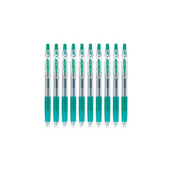 Pilot Juice 0.38mm Gel Ink Ballpoint Pen  Green Ink  Value Set of 10