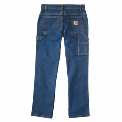 Carhartt Boys' Little Dungaree Pants (Lined and Unlined)  Denim Medium