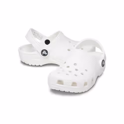 Crocs Kids' Classic Clog   White/White  2 Little Kid