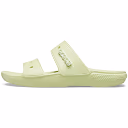 crocs Unisex classic Two-Strap Slide Sandals  celery  4 US Women