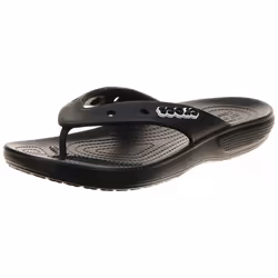 crocs Unisex Mens and Womens classic Flip Flops  Black  4 US