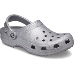Crocs Women's Sugar Glitter Beach Sandal Various Colours 32076 - Silver, 4