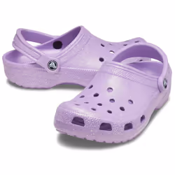 Crocs Women's Sugar Glitter Beach Sandal Various Colours 32076 - Silver, 4
